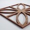 Ekena Millwork Small Swansea Decorative Fretwork Wood Wall Panels, Walnut, 11 3/8"W x 11 3/8"H x 3/8"T WALW12X12X0375SWNWA - alternate 3